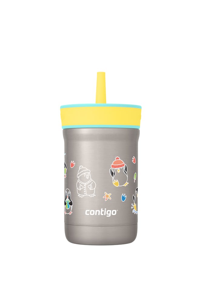 Kids Leighton Spill-Proof Stainless Steel Tumbler with Straw, 12oz R1