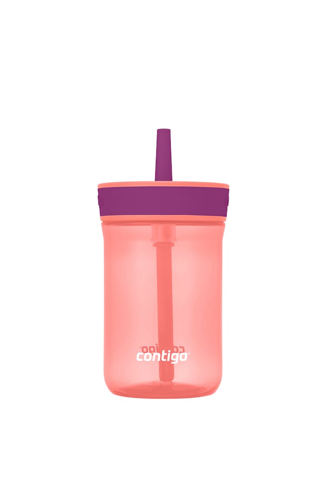 Kids’ Leighton Straw Tumbler with Spill-Proof Leak-Proof Lid, 14oz N6