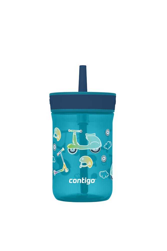 Kids’ Leighton Straw Tumbler with Spill-Proof Leak-Proof Lid, 14oz N6