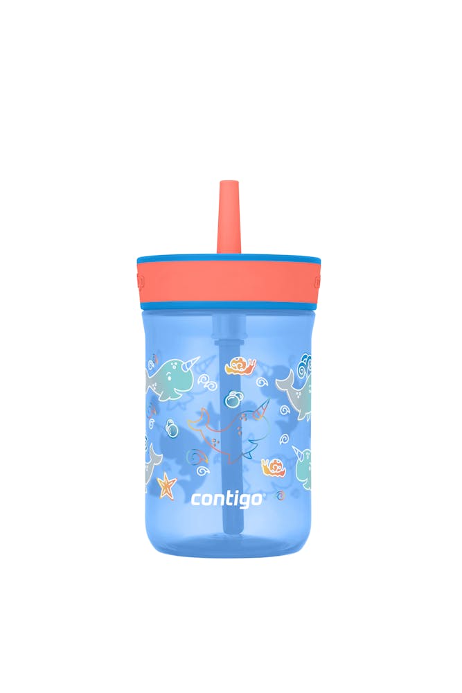 Kids’ Leighton Straw Tumbler with Spill-Proof Leak-Proof Lid, 14oz N6
