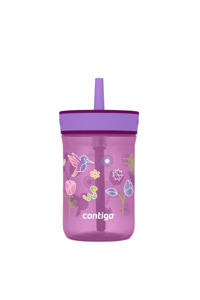 Kids’ Leighton Straw Tumbler with Spill-Proof Leak-Proof Lid, 14oz N6