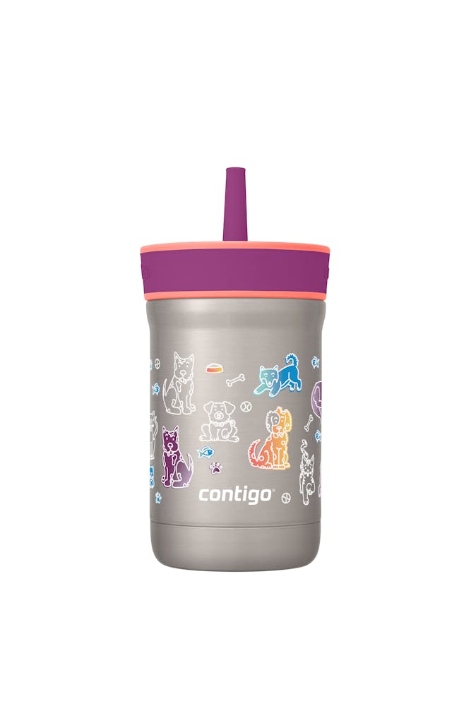 Kids Leighton Spill-Proof Stainless Steel Tumbler with Straw, 12oz R1